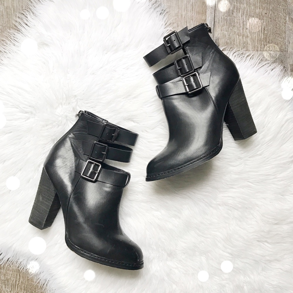 Chinese Laundry Black Gimmie Gimmie Strappy Boots